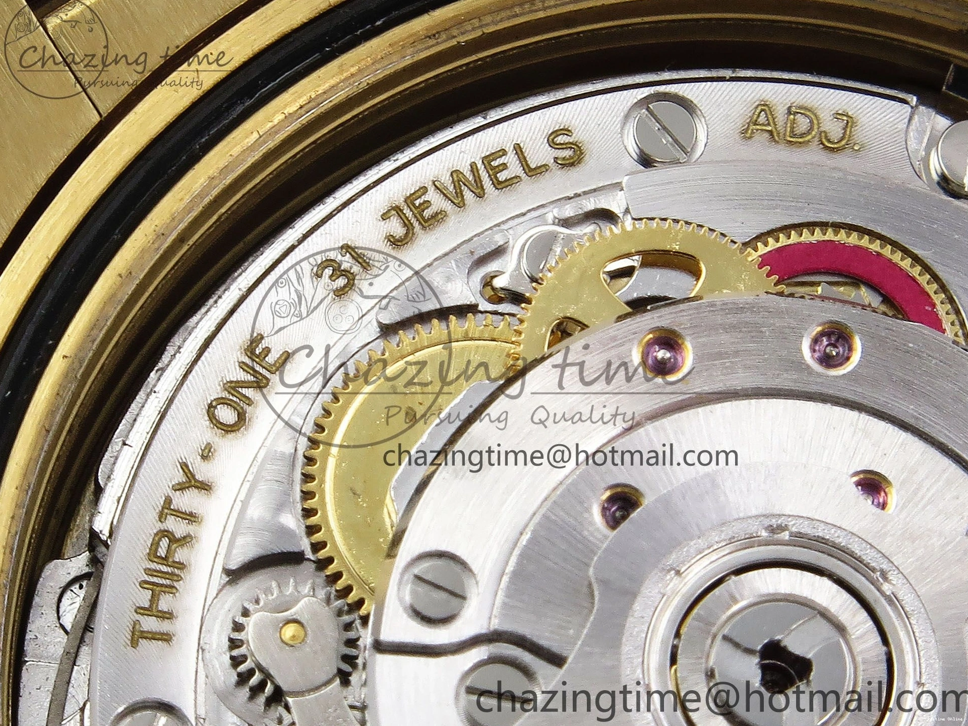 0518 Day Date 40 YG JDF Gain Weight 904L Steel White Roman Dial on President Bracelet VR3255 V Functional 1369
